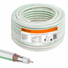 Коаксиальный кабель SAT-703 Cu, белый TDM