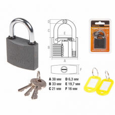 Замок навесной 38мм STARTUL STANDART