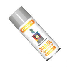 Краска-эмаль аэрозол. термост. силик. STARFIX серебристый 520мл