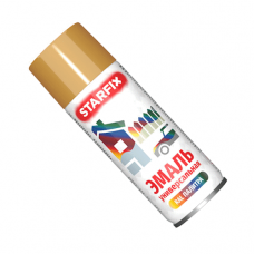 Краска-эмаль аэроз. универс. золотой 1036 STARFIX 520 мл