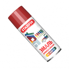 Краска-эмаль аэроз. универс. красный 3002 STARFIX 520 мл