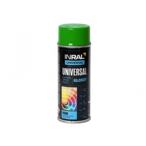 Эмаль аэрозольная универсальная зеленый 6029 35 INRAL Universal Enamel 400 мл