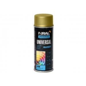 Эмаль аэрозольная универсальная золотой металлик 1036 20 INRAL Universal Enamel 400 мл