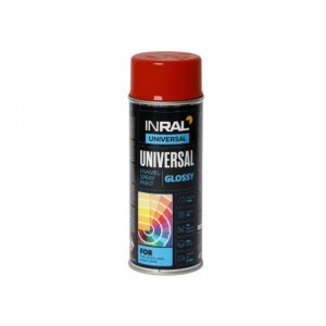 Эмаль аэрозольная универсальная красный 3002 24 INRAL Universal Enamel 400 мл