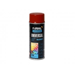 Эмаль аэрозольная универсальная красный огонь 3000 44 INRAL Universal Enamel 400 мл