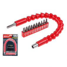 Набор бит WORTEX FBS 11 (10 бит + гибкий вал)