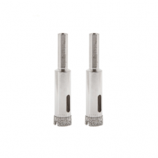 Коронка алмазная d 10 мм по стеклу и керамике 2 штуки GEPARD