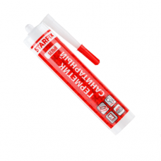 Герметик силиконовый санитарный STARFIX белый, 300 мл