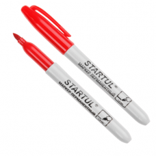Маркер перманентный фетровый STARTUL Profi красный