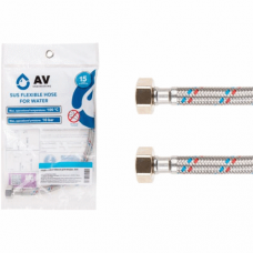 Гибкая подводка для воды гайка 1/2" - гайка 1/2" 50 см AV ENGINEERING
